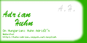adrian huhn business card